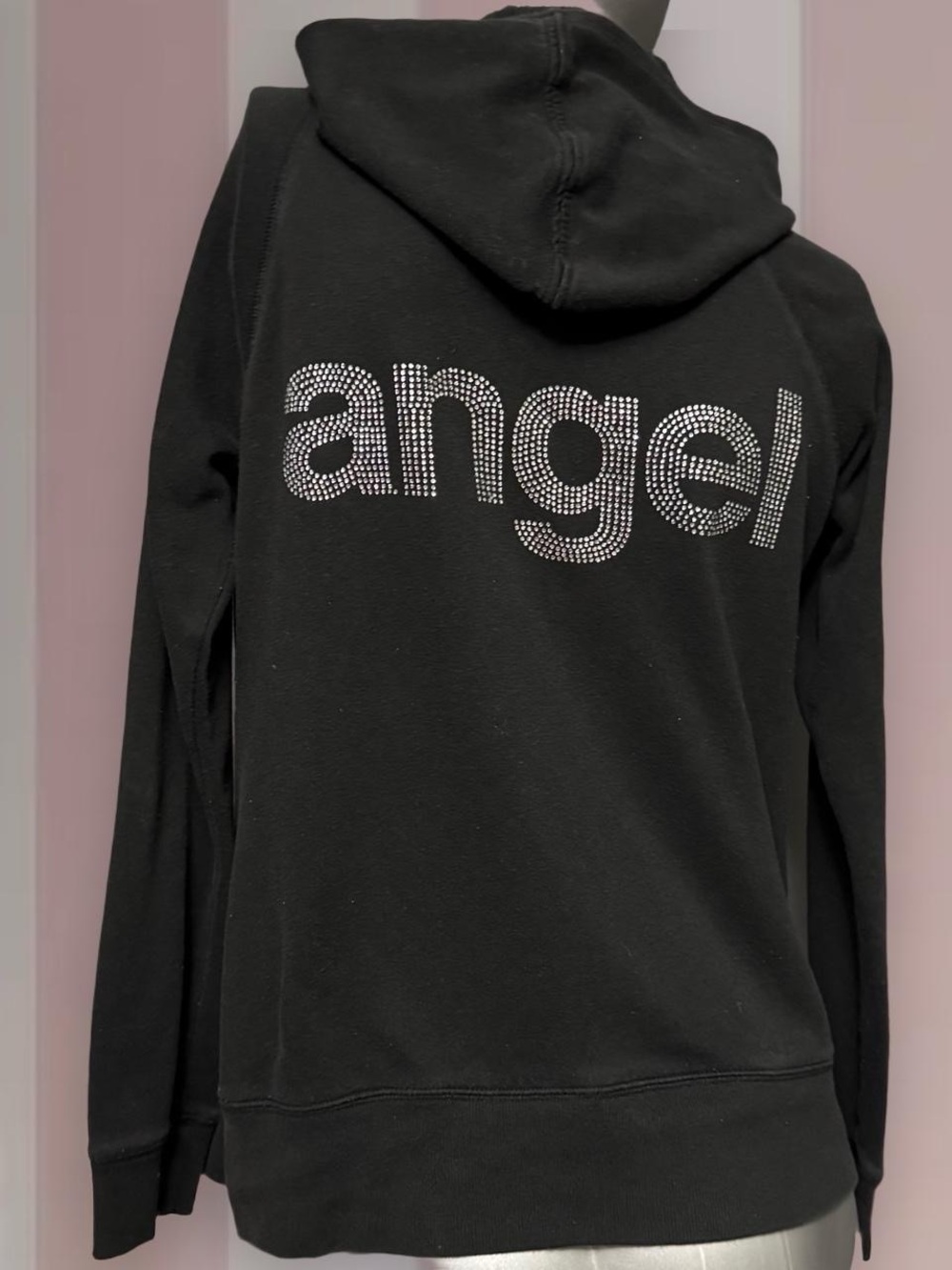 Victoria’s Secret Y2K “angel” rhinestone zip hoodie